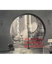 Small wrought iron courtyard gates