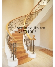 Iron art stair handrails
