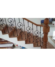 Iron art stair handrails