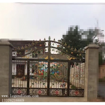 Wrought iron gates