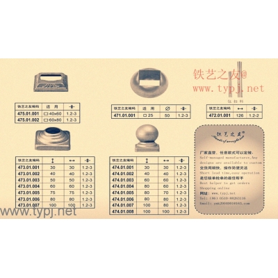 Wrought iron perforated parts